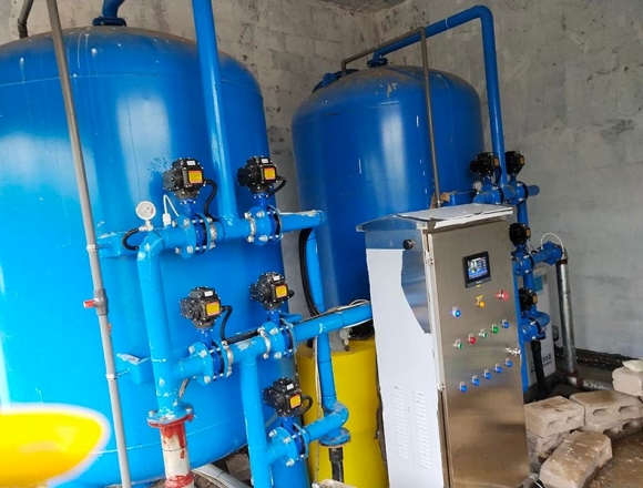 羅城立新村20噸壓力式一體化凈水設備